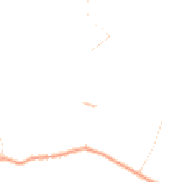 Daytime road noise heatmap for NG14 7JZ