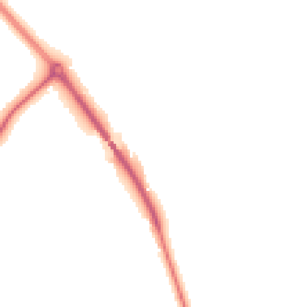 Night-time road noise heatmap for NG14 7PA
