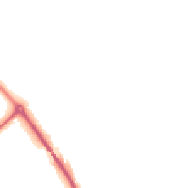 Night-time road noise heatmap for NG14 7WD