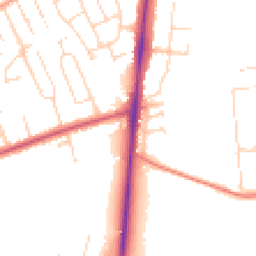 Daytime road noise heatmap for NG15 0AL