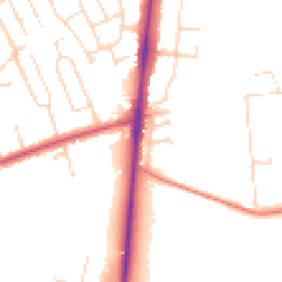 Daytime road noise heatmap for NG15 0AN
