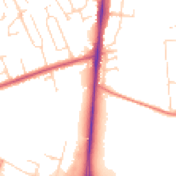 Daytime road noise heatmap for NG15 0AP