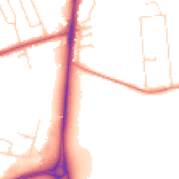 Daytime road noise heatmap for NG15 0AQ