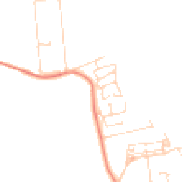 Daytime road noise heatmap for NG15 0AX