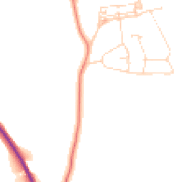 Daytime road noise heatmap for NG15 0BD