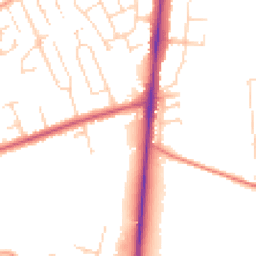 Daytime road noise heatmap for NG15 0BZ