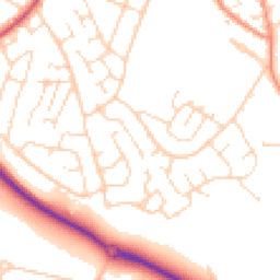 Daytime road noise heatmap for NG15 6AG