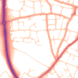 Daytime road noise heatmap for NG15 6LP