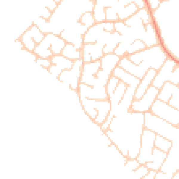 Daytime road noise heatmap for NG15 6QZ