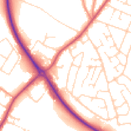Daytime road noise heatmap for NG15 6WE