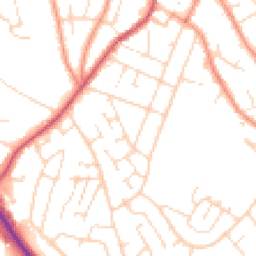 Daytime road noise heatmap for NG15 7LW