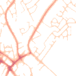 Daytime road noise heatmap for NG15 8EB