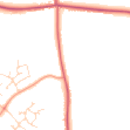Daytime road noise heatmap for NG15 8EN