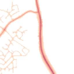 Daytime road noise heatmap for NG15 8EX