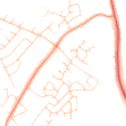 Daytime road noise heatmap for NG15 8HA
