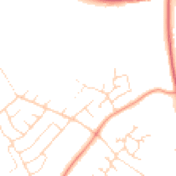 Daytime road noise heatmap for NG15 8JT
