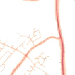 Daytime road noise heatmap for NG15 8JU