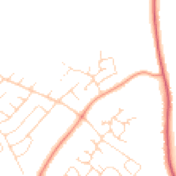 Daytime road noise heatmap for NG15 8JW