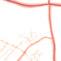 Daytime road noise heatmap for NG15 8JY