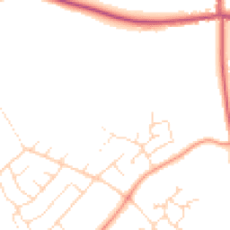 Daytime road noise heatmap for NG15 8LB