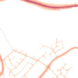 Daytime road noise heatmap for NG15 8LD