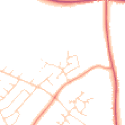 Daytime road noise heatmap for NG15 8LF