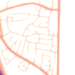 Daytime road noise heatmap for NG15 9BS
