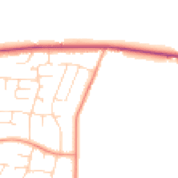 Daytime road noise heatmap for NG15 9DA