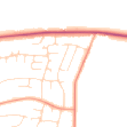Daytime road noise heatmap for NG15 9DE