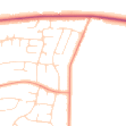 Daytime road noise heatmap for NG15 9DF