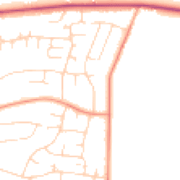 Daytime road noise heatmap for NG15 9DG