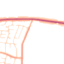 Daytime road noise heatmap for NG15 9DT