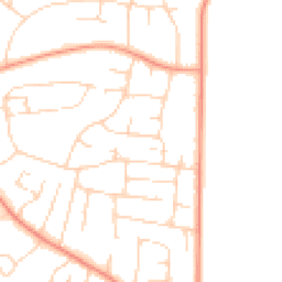 Daytime road noise heatmap for NG15 9EE