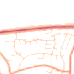 Daytime road noise heatmap for NG15 9EU