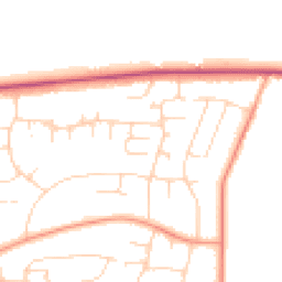 Daytime road noise heatmap for NG15 9EY