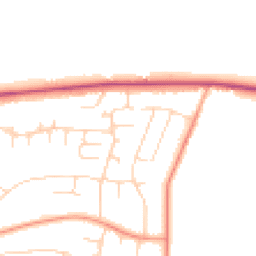 Daytime road noise heatmap for NG15 9FH