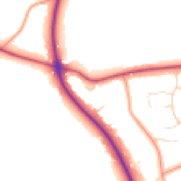 Daytime road noise heatmap for NG15 9GL