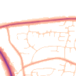 Daytime road noise heatmap for NG15 9JA