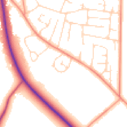 Daytime road noise heatmap for NG15 9JP