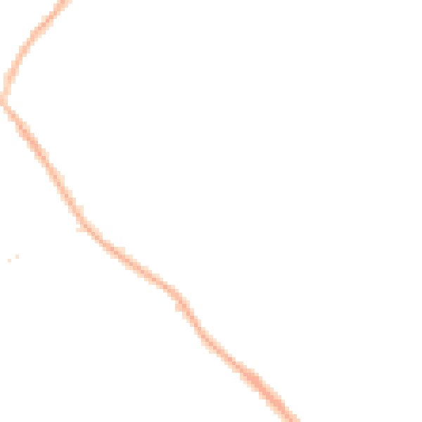 Night-time road noise heatmap for NG16 2FT