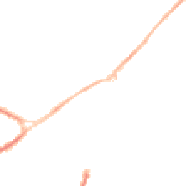 Night-time road noise heatmap for NG17 1AF