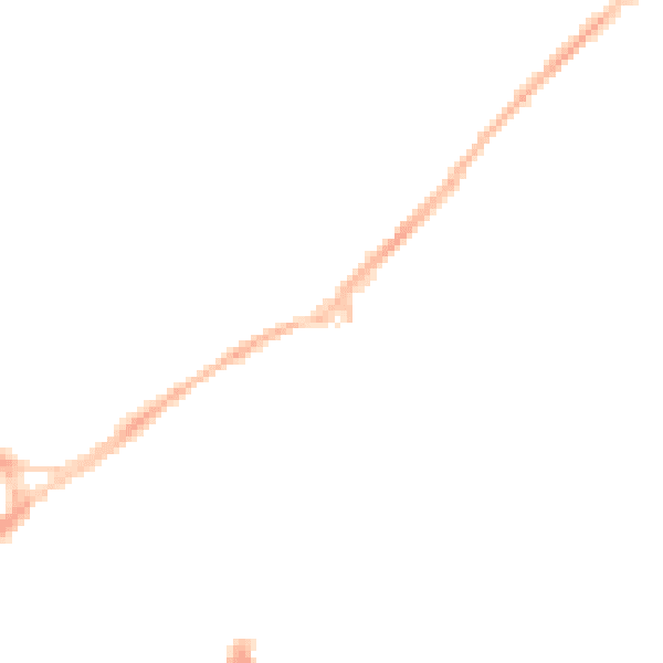 Night-time road noise heatmap for NG17 1AJ
