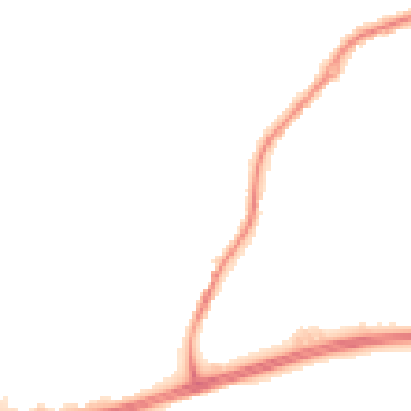 Night-time road noise heatmap for NG17 1DL