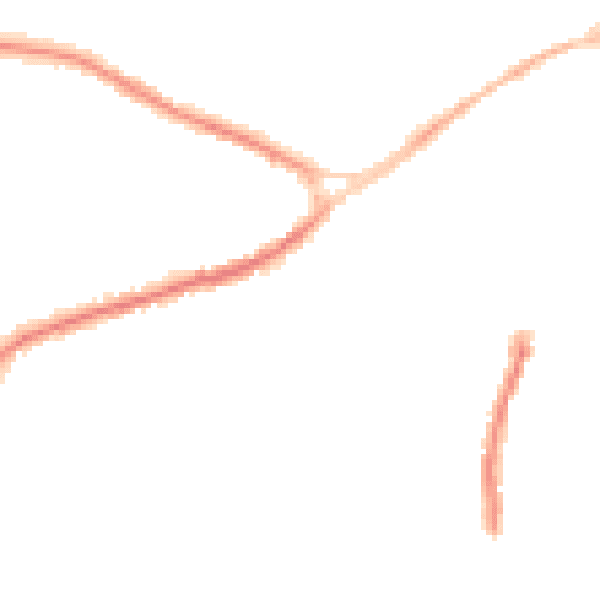 Night-time road noise heatmap for NG17 1DS