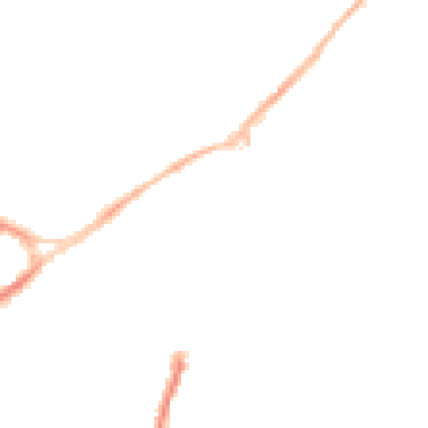Night-time road noise heatmap for NG17 1EJ