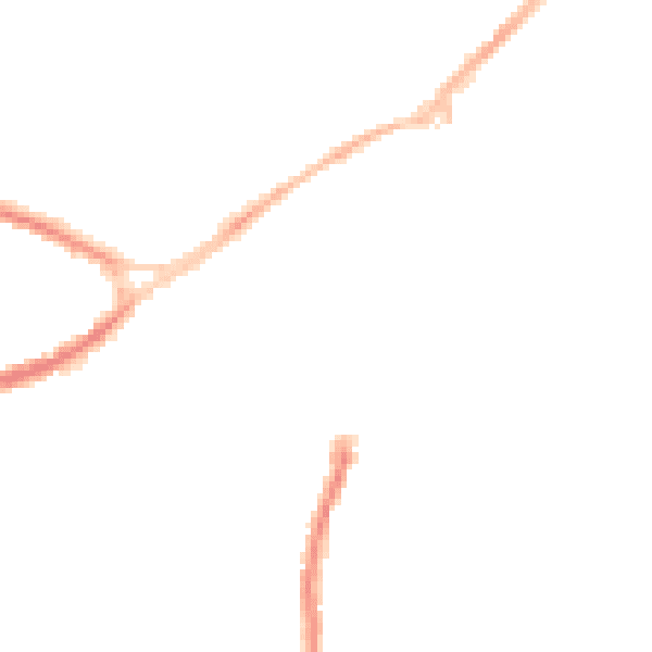 Night-time road noise heatmap for NG17 1ES