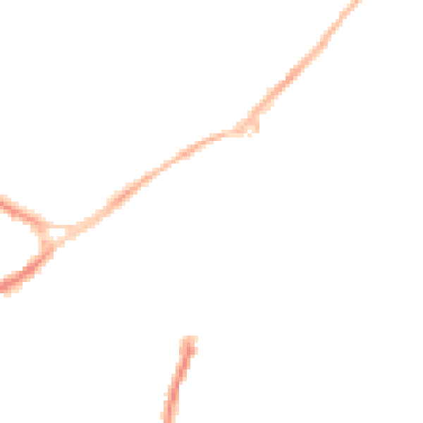 Night-time road noise heatmap for NG17 1EU