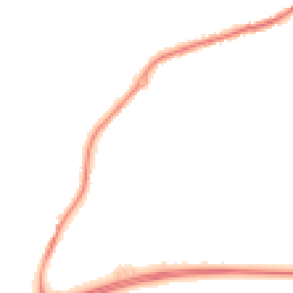 Night-time road noise heatmap for NG17 1HG