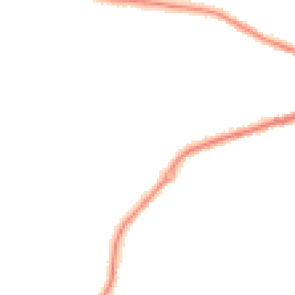 Night-time road noise heatmap for NG17 1HR