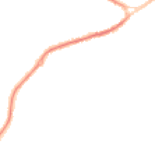 Night-time road noise heatmap for NG17 1JZ